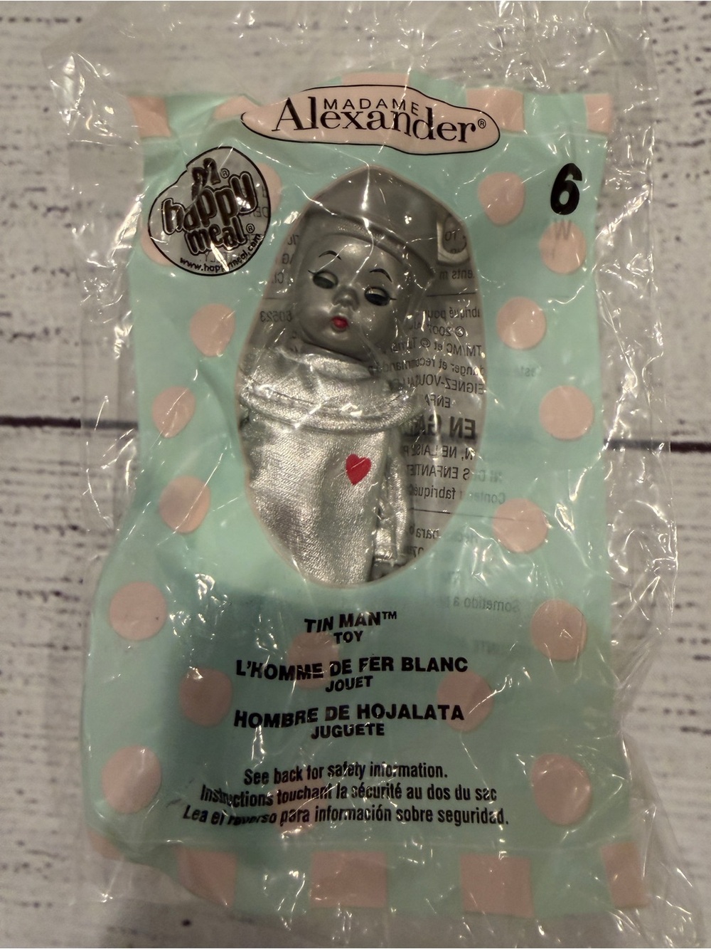 McDonald’s Madame Alexander Wizard Of Oz Tinman #6 New In Bag